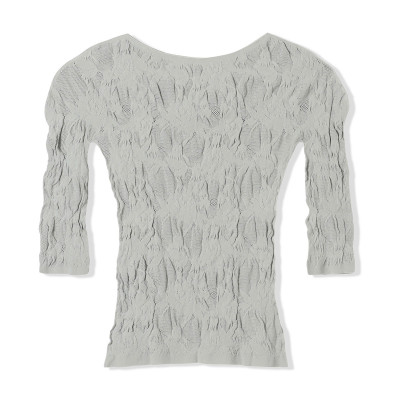 ノーソーイングニット】シアーレースボートネックトップ 商品ページ