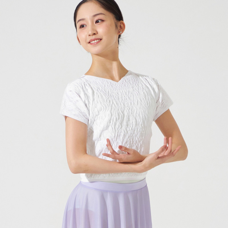 【新品・未使用】Chacott チャコットトップス ノーソーイングニットTシャツ ノーソーイングニット】ノーソーイングコンパクトTシャツ 商品ページ