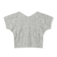 【ノーソーイングニット】ノーソーイングコンパクトTシャツ(エバーグリーン-M)