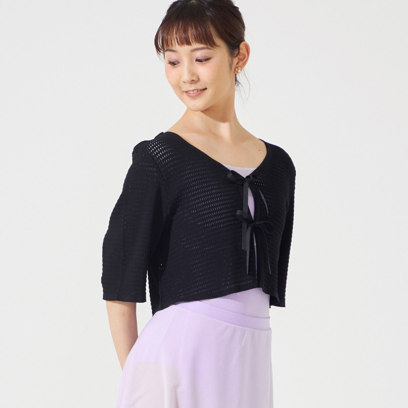 ノーソーイングニット】2wayメッシュニットボレロ 商品ページ