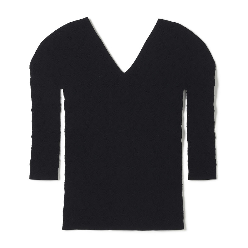 ノーソーイングニット】レーシーVネックニットトップ 商品ページ