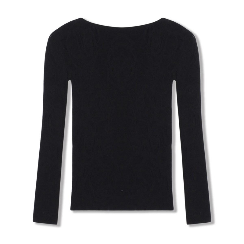 ノーソーイングニット】シアーローズニットトップ 商品ページ