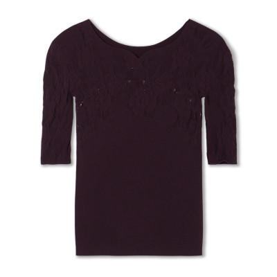 ノーソーイングニット】カップ付きバレリーナネックトップ 商品ページ