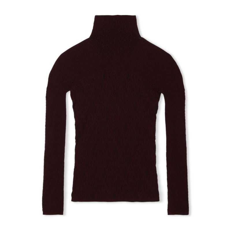 【ノーソーイングニット】リバーシブルハイネックトップ