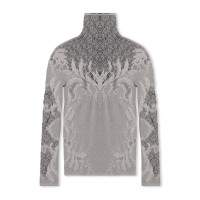 【ノーソーイングニット】オデットオディールニットトップ(グレー-M)