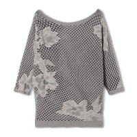 【ノーソーイングニット】リバーシブルルーズフィットトップ(グレー-M)