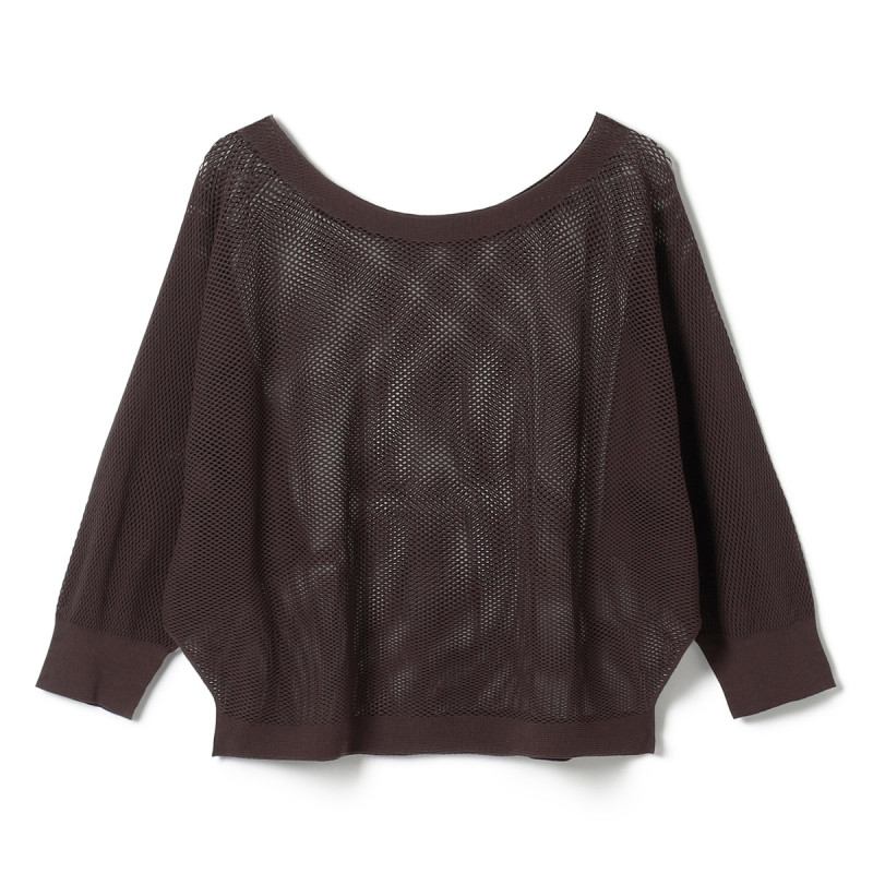 【新品・未使用】Chacott チャコットトップス ノーソーイングニットTシャツ ノーソーイングニット】7分袖メッシュニットTシャツ 商品ページ