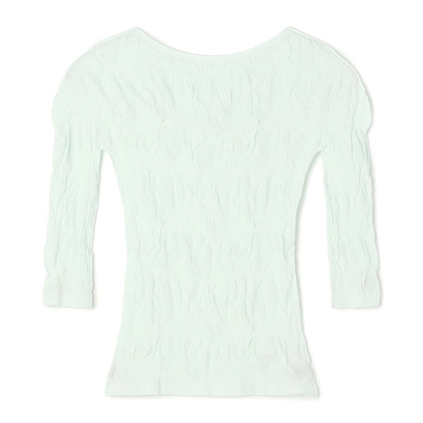 シアーレースボートネックトップ