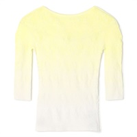 グラデーションボートネックトップ(レモンクリーム-M)