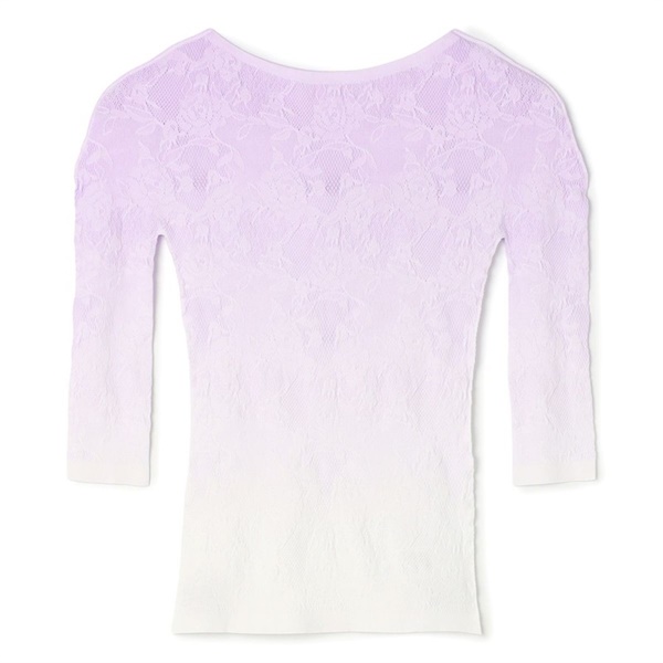 グラデーションボートネックトップ(ラベンダー-M)