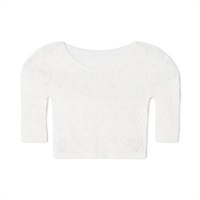 ノーソーイングショートトップＪｒ．(ホワイト-140〜150)