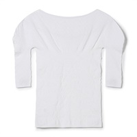 キシリトールボートネックニットトップ(ホワイト-M)