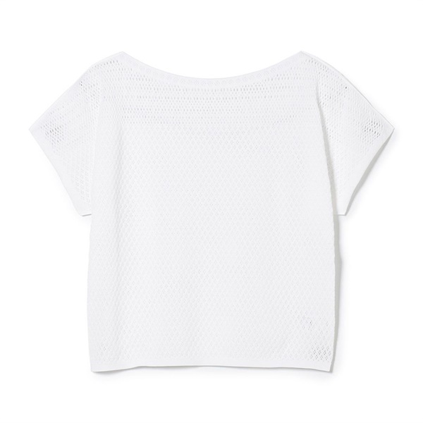 キシリトールコンパクトニットTシャツ(ホワイト-M)