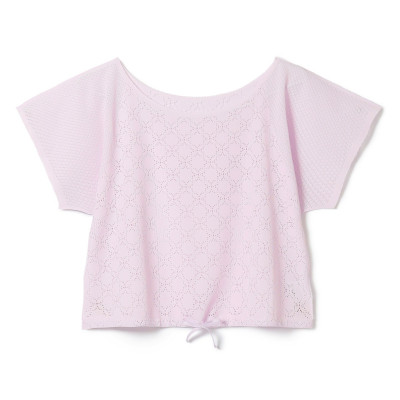 チャコットノーソーイングカットソー ノーソーイングニット】レーシーショートTシャツ 商品ページ