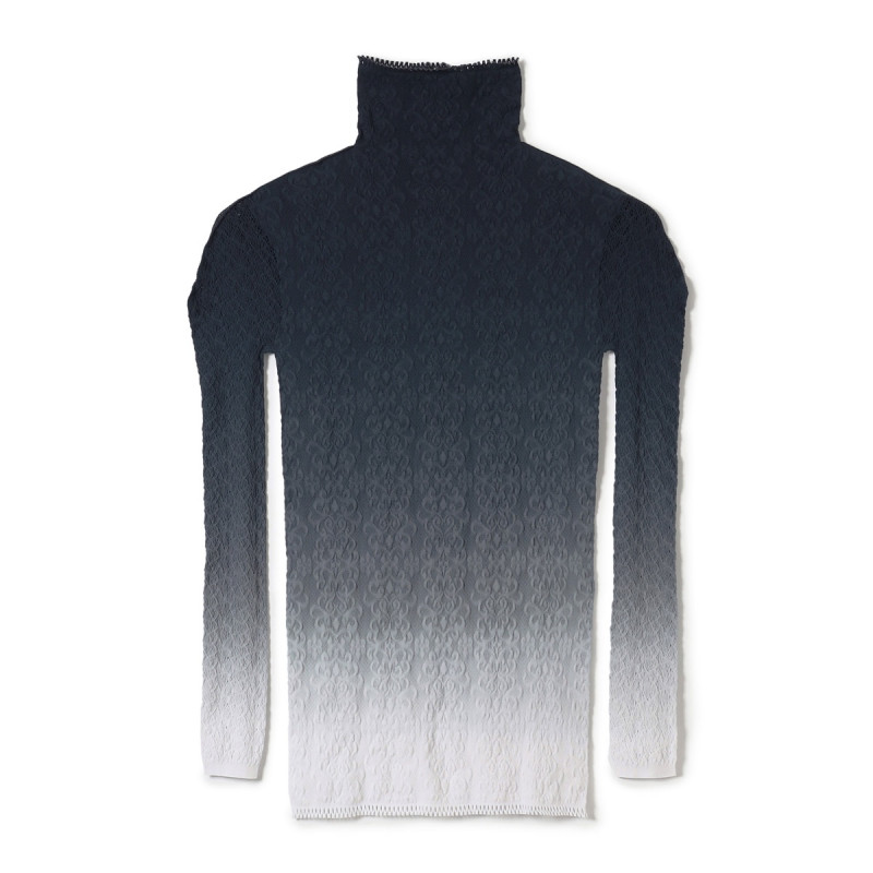 ★グラデーションハイネックトップ(ガンメタル-M)