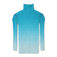 ★グラデーションハイネックトップ(エメラルドグリーン-M)