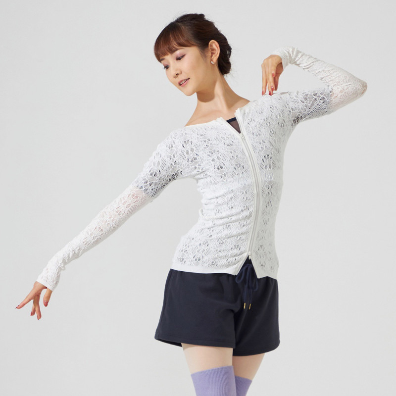 ☆レーシージップアップニットトップ 商品ページ | チャコット