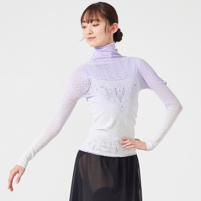 チャコット グラデーション ノーソーイングニット 長袖 バレエ ダンス ヨガ ノーソーイングニット】クリスタルグラデーショントップ 商品ページ