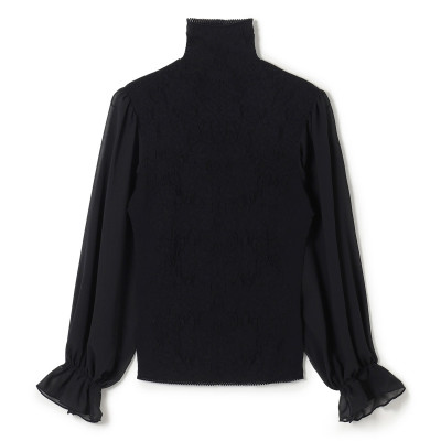 ノーソーイングニット】ドレープスリーブハイネックニット 商品ページ