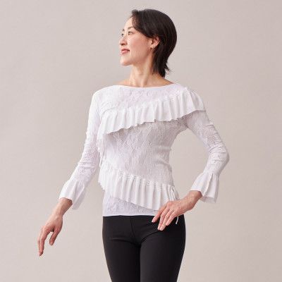 ノーソーイングニット】ラグジュアリーフリルニットトップ 商品ページ