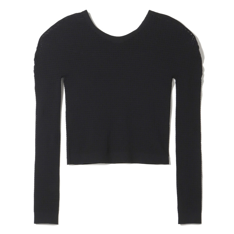 ノーソーイングニット】メッシュニットショートトップ 商品ページ