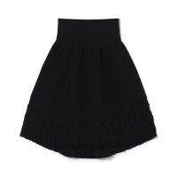 ★ジゼルフラワーニットスカート(ブラック-M)