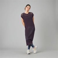 【ノーソイングニット】メッシュニットワンピース(ブラックベリー-M)