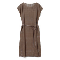 ★ノーソーイングレースワンピース(ココアブラウン-M)