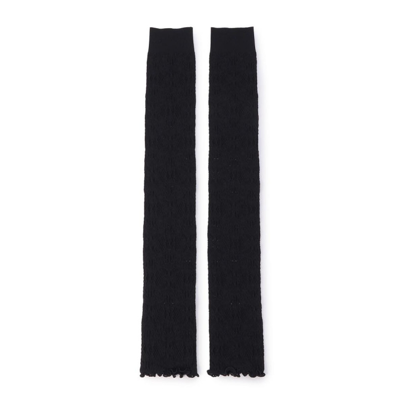【ノーソーイングニット】ポワントカバーレッグウォーマー(ブラック-フリー)