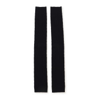 ★ラインモチーフニットレッグウォーマー(ブラック-フリー)
