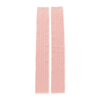 ★ラインモチーフニットレッグウォーマー(ヨーロピアンピンク-フリー)