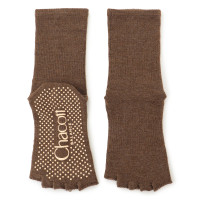 5本指グリップソックス(ブラウン杢-23.0〜25.0)