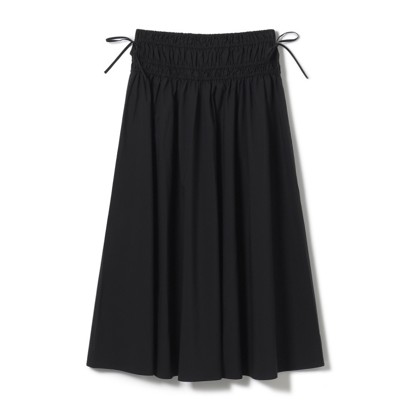 ★フリーカットタフタシャーリングスカート(ブラック-M)