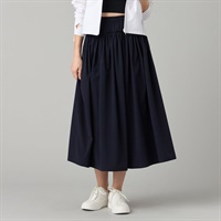 UVケアタフタギャザースカート(ネイビー-M)
