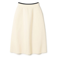 ★ラインアクセントニットスカート(オフホワイト-M)