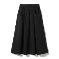 タフタAラインスカート(ブラック-M)