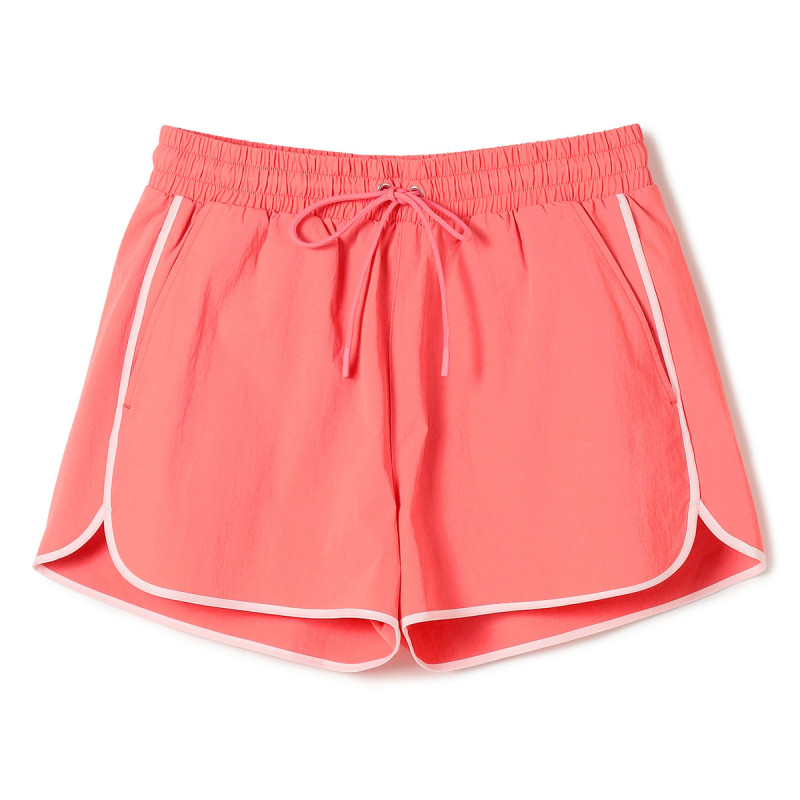 ★ラインアクセントタフタショートパンツ(コーラル-M)