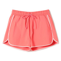 ★ラインアクセントタフタショートパンツ(コーラル-M)