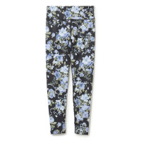 ★ホリデーフラワープリントレギンス(ブラックプリント-S)