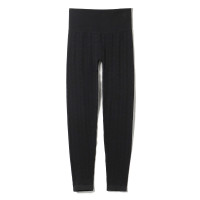 ケーブルニットレギンス(ブラック-S)