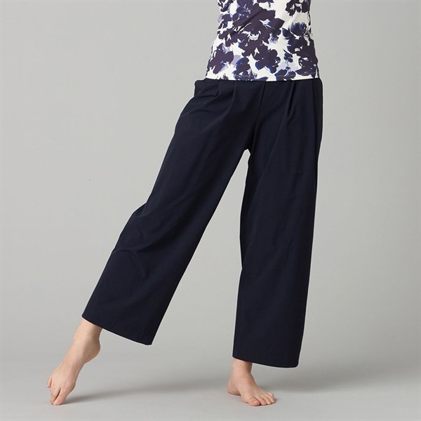 UVケアタフタワイドパンツ(ネイビー-M)