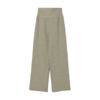 PeachMoku ストレートパンツ(カーキ杢-M)