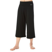 チャコット◆レイヤードガウチョパンツ◆サイズS CIAOPANIC（チャオパニック） パンツ カットレイヤーロゴスタッズ ヨガ・ピラティス