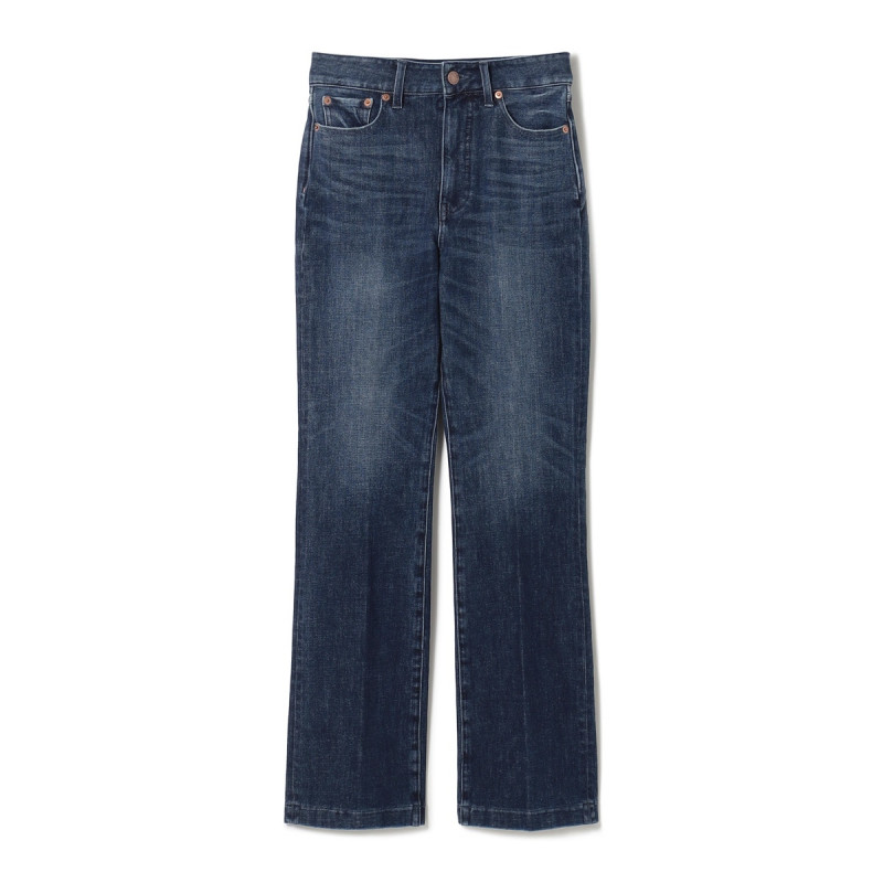 ★バレエデニム　スマートフレアロング(ブルー-0(S))