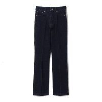 ★バレエデニム　スマートフレアロング(インディゴブルー-0(S))