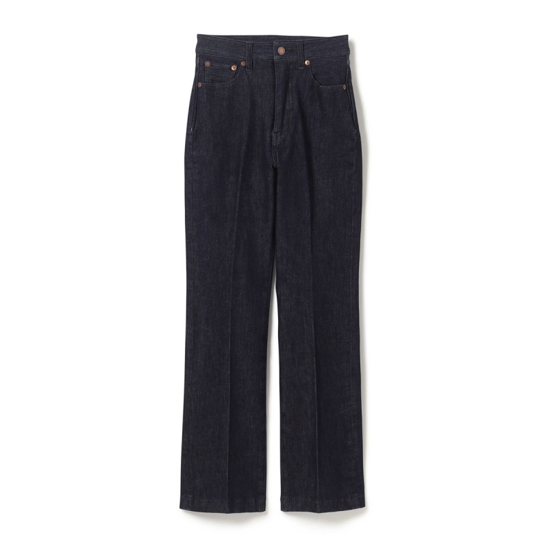★バレエデニム　スマートフレアロング(インディゴブルー-0(S))