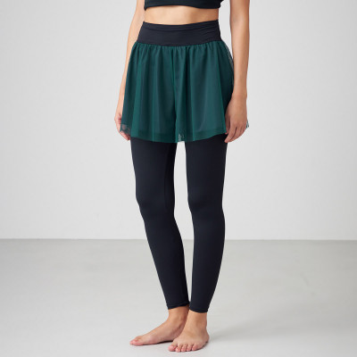 チュールショートパンツ付レギンス