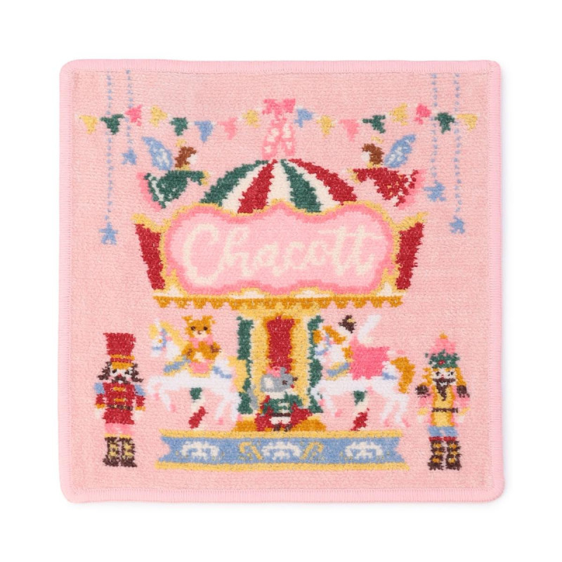 NUTCRACKER ハンカチ(ロイヤルピンク--)