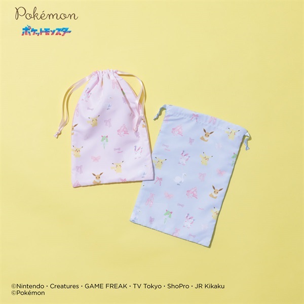 ポケモン半メッシュ巾着M