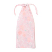 フラワー半メッシュ巾着S(ロイヤルピンク--)